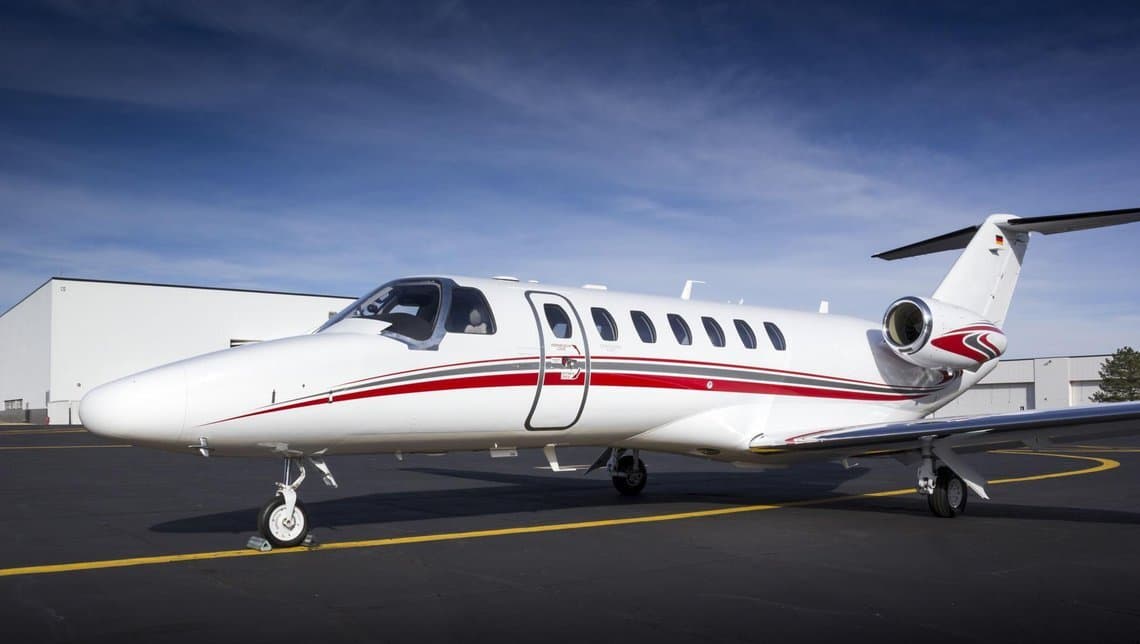 Citation CJ3+ on the ramp